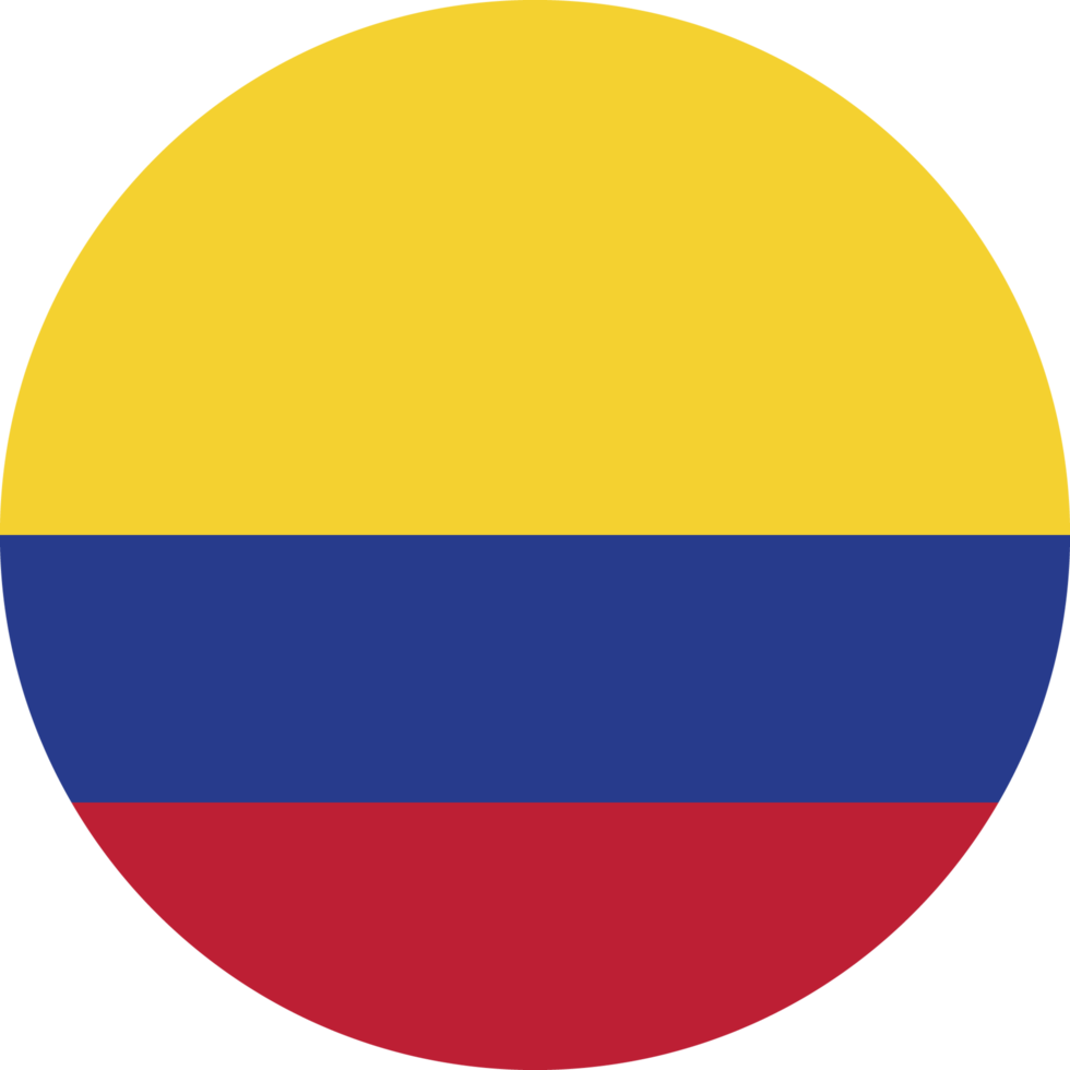 circle flag of colombia free png